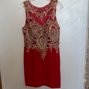 Red short Jovani dress